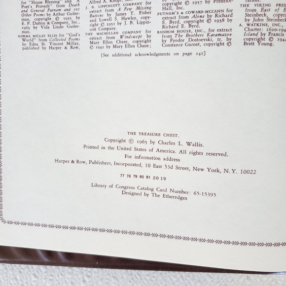 Book 1965 "Treasure Chest" - Picture 2 of 4